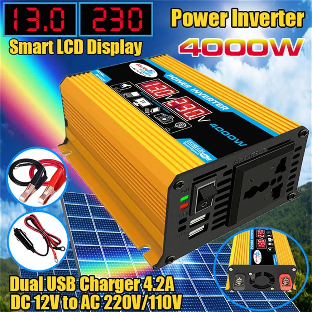 [4000W ŰƮ ι 12v 220v/110/  ȯ 12 220 LED   ι ڵ 2 USB ȯ  ι]